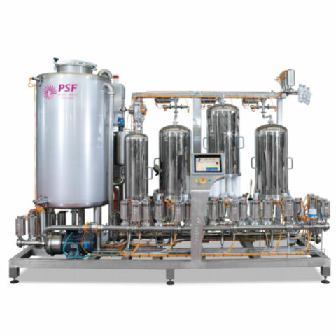 Bancada automática de microfiltración PSF para línea de embotellado