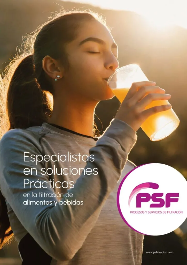 Portada del dossier de PSF: especialistas en soluciones prácticas en la filtración de alimentos y bebidas
