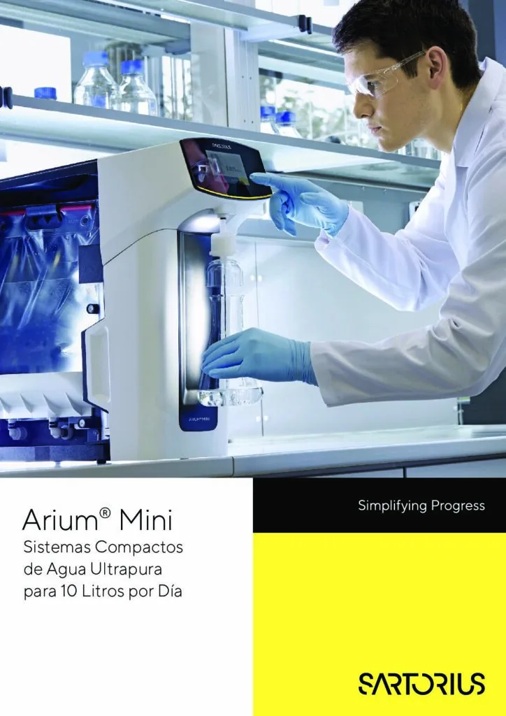Portada: Arium Mini: sistema de agua ultrapura de laboratorio