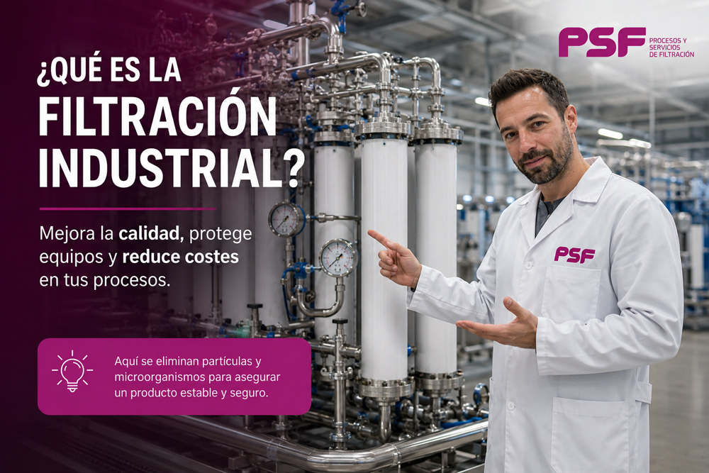Filtración industrial: guía completa de tipos, procesos y sistemas de PSF