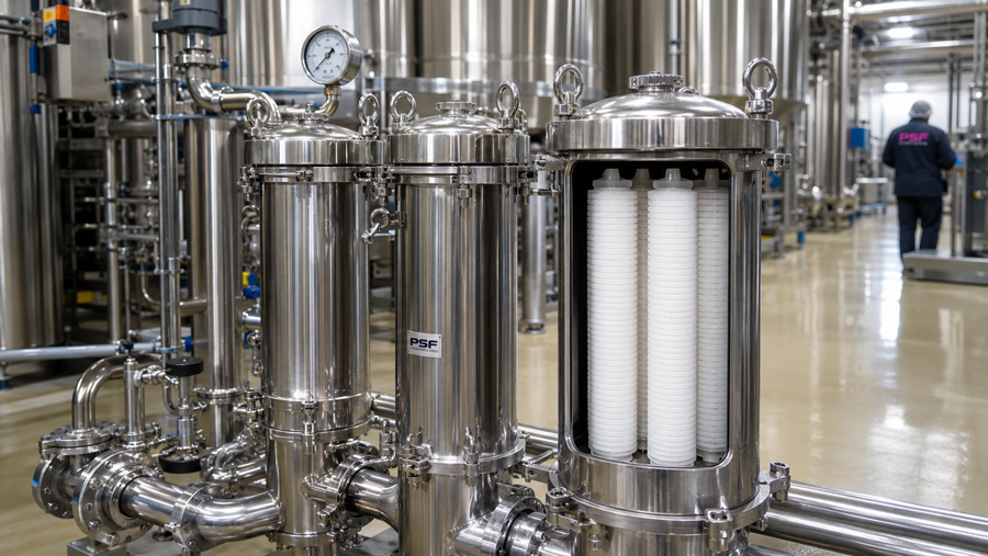 cartuchos filtrantes industriales para procesos de filtración alimentaria y bebidas