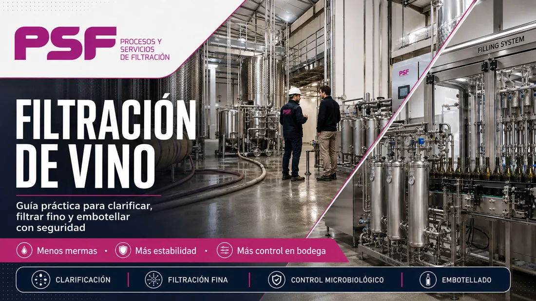 Filtración de vino: etapas y controles antes de embotellar