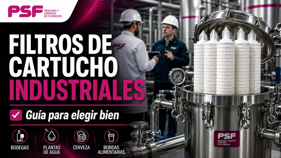Filtros de cartucho industriales para líquidos: tipos, formatos y cuántos poner