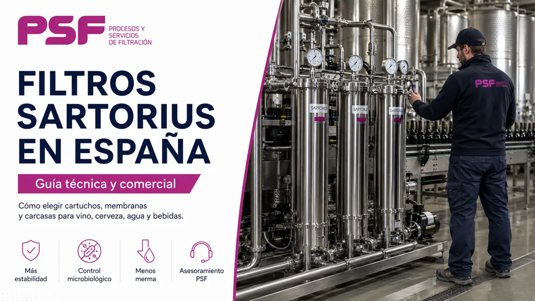 Filtros Sartorius: qué cartucho va en cada etapa y cómo pedir la referencia correcta